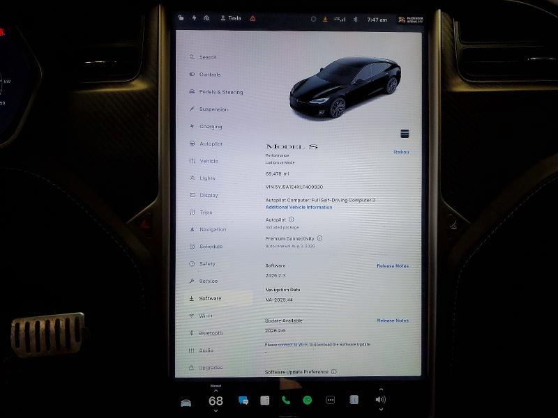 Auction sale of the 2020 Tesla Model S, vin: 5YJSA1E4XLF409930, lot number: 79002005