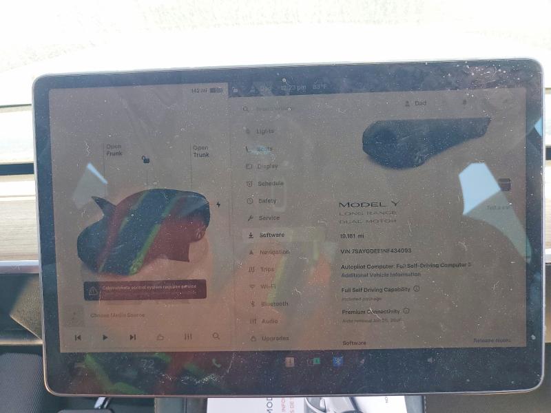 Продажа на аукционе авто 2022 Tesla Model Y, vin: 7SAYGDEE1NF434093, номер лота: 41910516