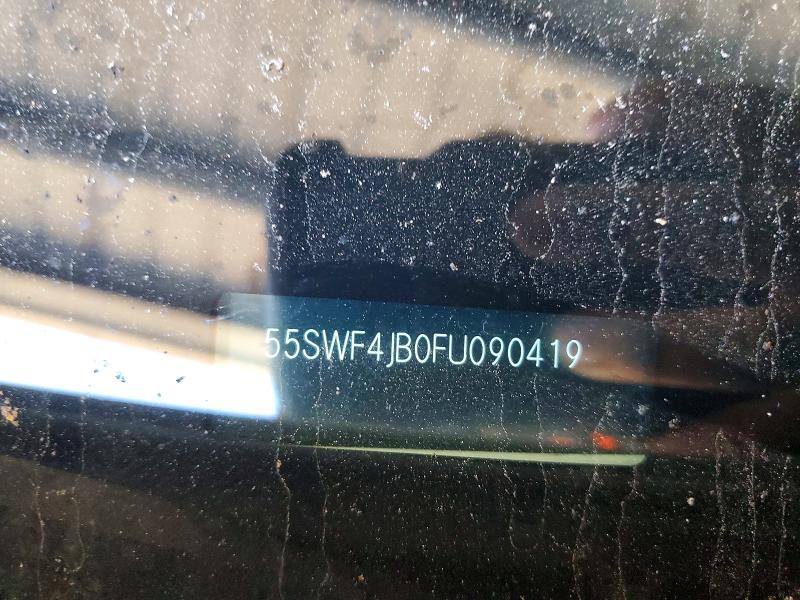 46960146 :رقم المزاد ، 55SWF4JB0FU090419 vin ، 2015 Mercedes-benz C مزاد بيع