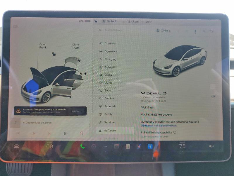 Продаж на аукціоні авто 2021 Tesla Model 3, vin: 5YJ3E1EB7MF049640, номер лоту: 41774976