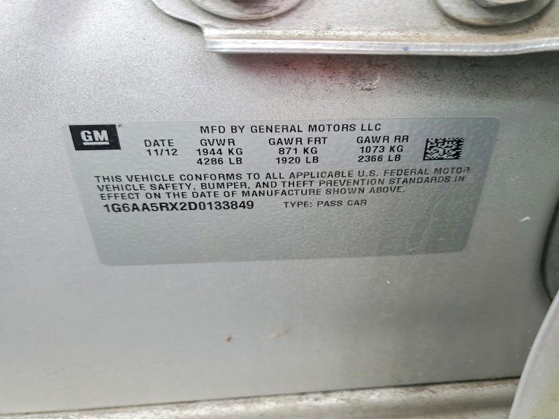 Продаж на аукціоні авто 2013 Cadillac Ats, vin: 1G6AA5RX2D0133849, номер лоту: 48335286