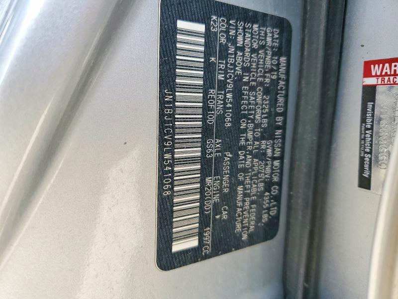 Aukcja sprzedaży 2020 Nissan Rogue Sport, vin: JN1BJ1CV9LW541068, numer aukcji: 79905245