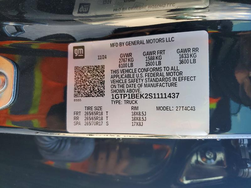Продаж на аукціоні авто 2025 Gmc Canyon, vin: 1GTP1BEK2S1111437, номер лоту: 79747835