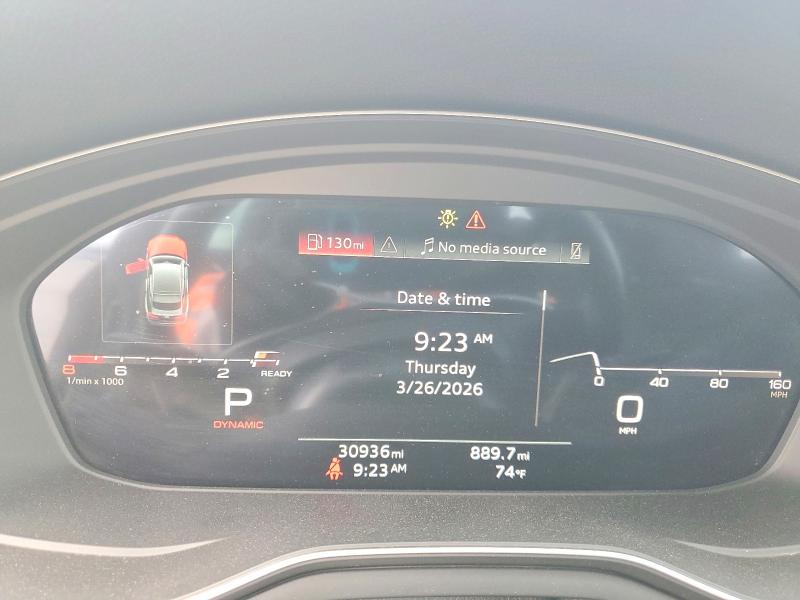 2025 Audi A5 მანქანა იყიდება აუქციონზე, vin: WAUDACF58SA009526, აუქციონის ნომერი: 47117746