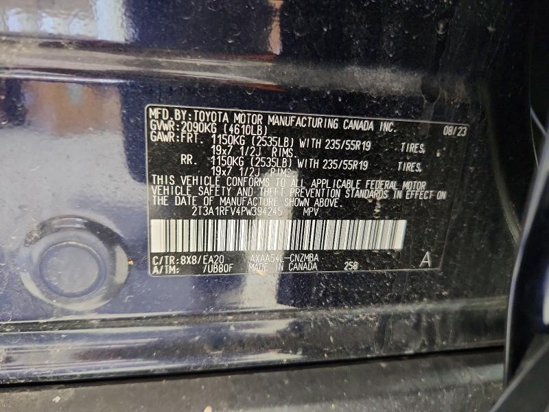 46242236 :رقم المزاد ، 2T3A1RFV4PW394245 vin ، 2023 Toyota Rav4 مزاد بيع