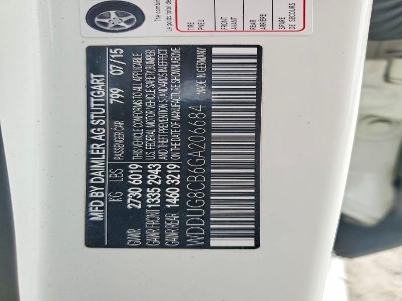 Aukcja sprzedaży 2016 Mercedes-benz S, vin: WDDUG8CB6GA206684, numer aukcji: 47319506