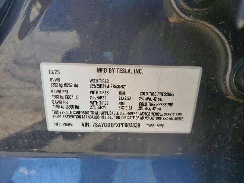 Aukcja sprzedaży 2023 Tesla Model Y, vin: 7SAYGDEFXPF903838, numer aukcji: 47184216