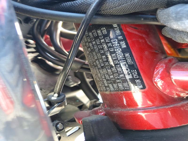2024 Kawasaki Er650 მანქანა იყიდება აუქციონზე, vin: ML5EREN17RDAB1943, აუქციონის ნომერი: 45662086