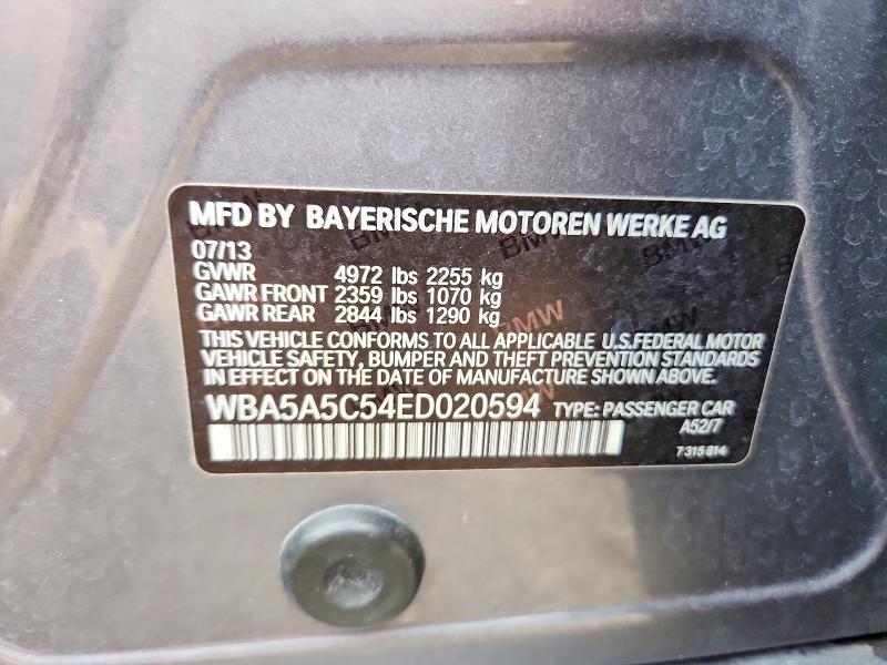 Продаж на аукціоні авто 2014 Bmw 528, vin: WBA5A5C54ED020594, номер лоту: 79772705