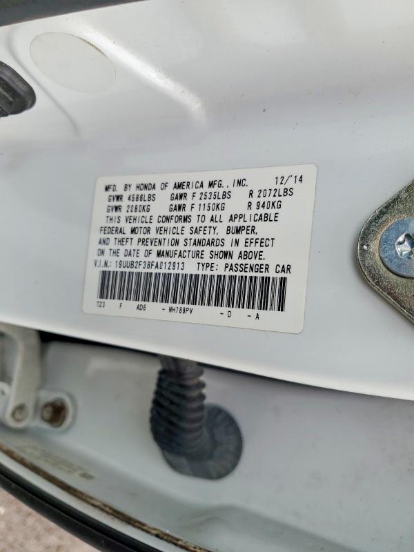 2015 Acura Tlx მანქანა იყიდება აუქციონზე, vin: 19UUB2F38FA012913, აუქციონის ნომერი: 46357116