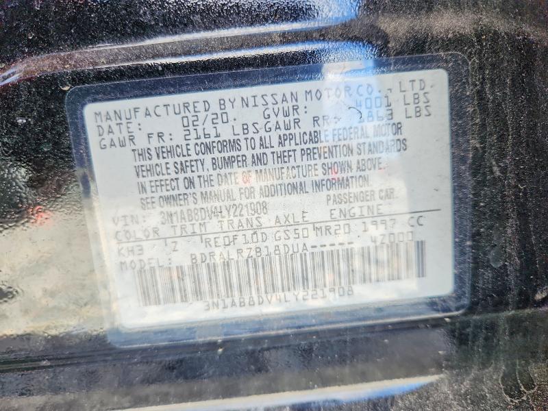 Продажа на аукционе авто 2020 Nissan Sentra, vin: 3N1AB8DV4LY221908, номер лота: 78959275