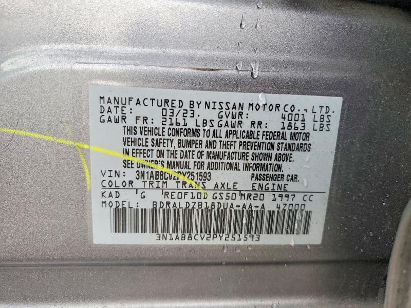 Aukcja sprzedaży 2023 Nissan Sentra, vin: 3N1AB8CV2PY251593, numer aukcji: 46488346