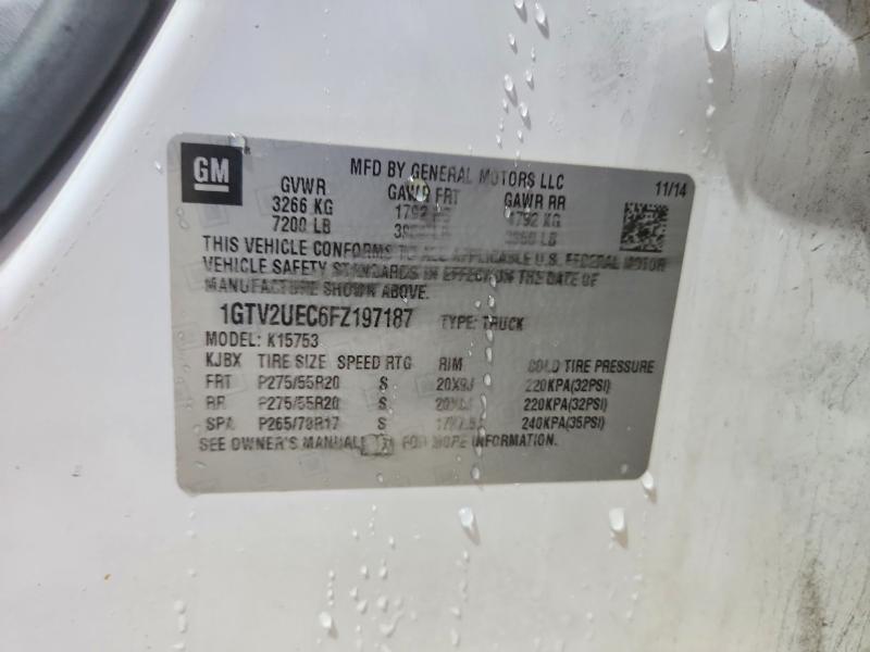 Продажа на аукционе авто 2015 Gmc Sierra, vin: 1GTV2UEC6FZ197187, номер лота: 41893196