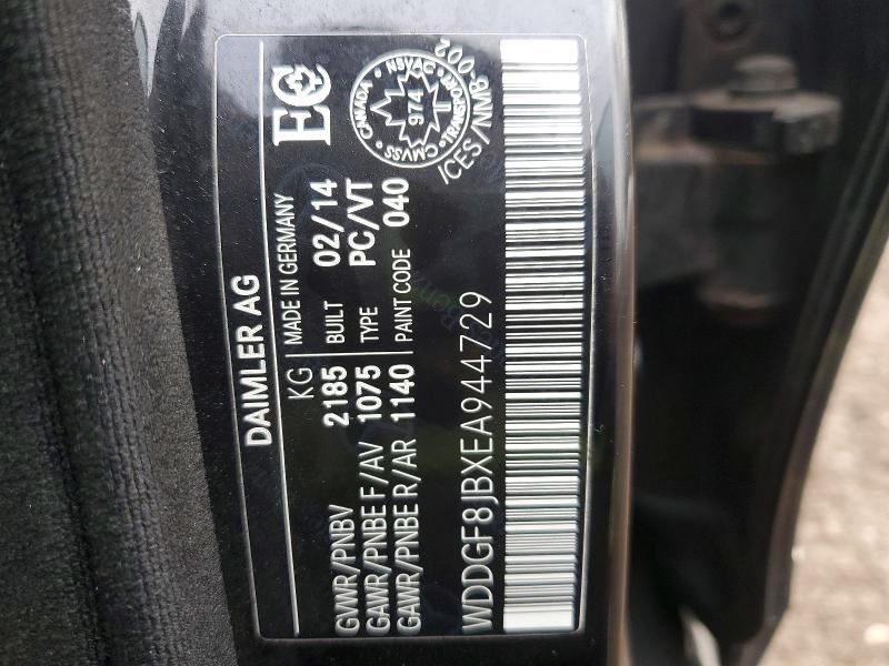 Auction sale of the 2014 Mercedes-benz C, vin: WDDGF8JBXEA944729, lot number: 47534636