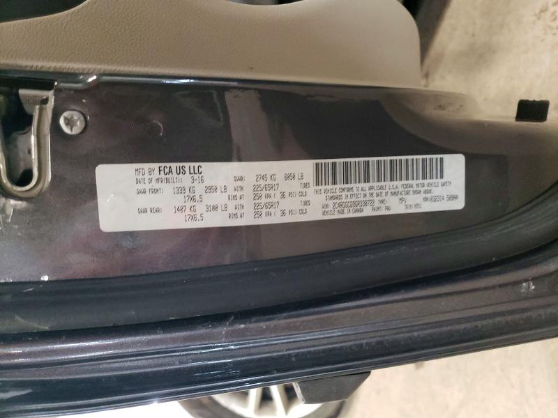 Продаж на аукціоні авто 2016 Dodge Grand Caravan, vin: 2C4RDGCG9GR338722, номер лоту: 46562196