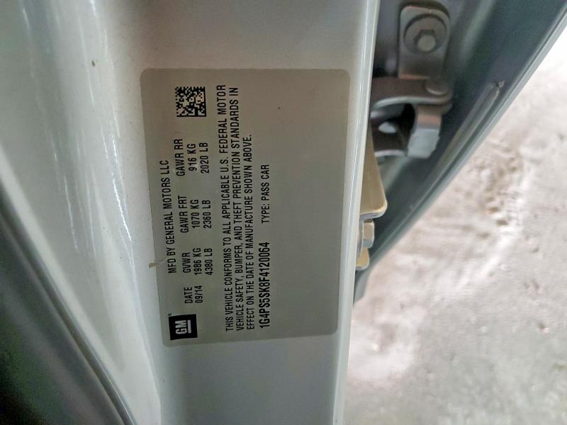 Aukcja sprzedaży 2015 Buick Verano, vin: 1G4PS5SK8F4120064, numer aukcji: 48002386