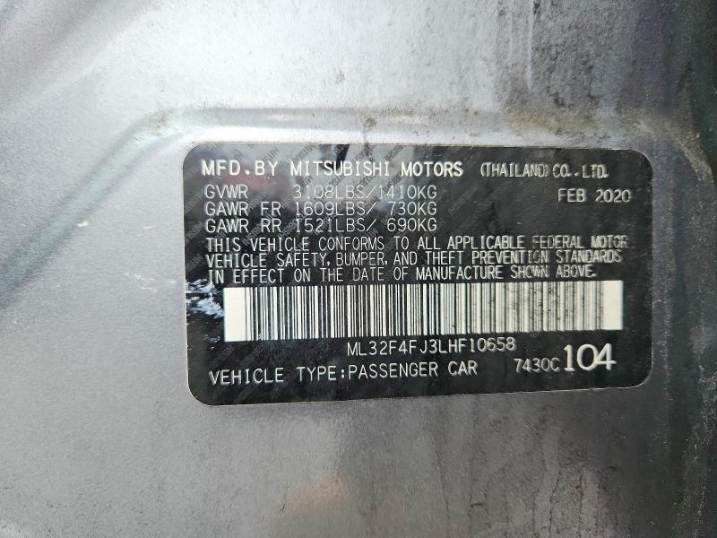 Продаж на аукціоні авто 2020 Mitsubishi Mirage, vin: ML32F4FJ3LHF10658, номер лоту: 79267615