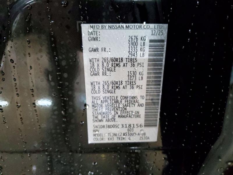 Продажа на аукционе авто 2025 Nissan Pathfinder, vin: 5N1DR3BD0SC318156, номер лота: 46617676