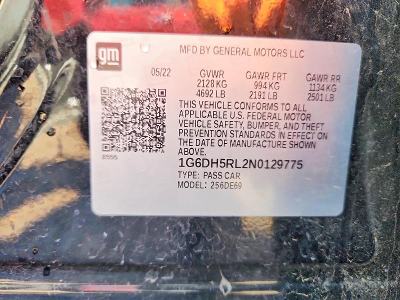 Продажа на аукционе авто 2022 Cadillac Ct4-v, vin: 1G6DH5RL2N0129775, номер лота: 78083725
