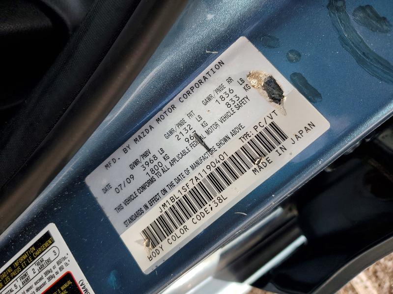 79363795 :رقم المزاد ، JM1BL1SF7A1190401 vin ، 2010 Mazda 3 مزاد بيع