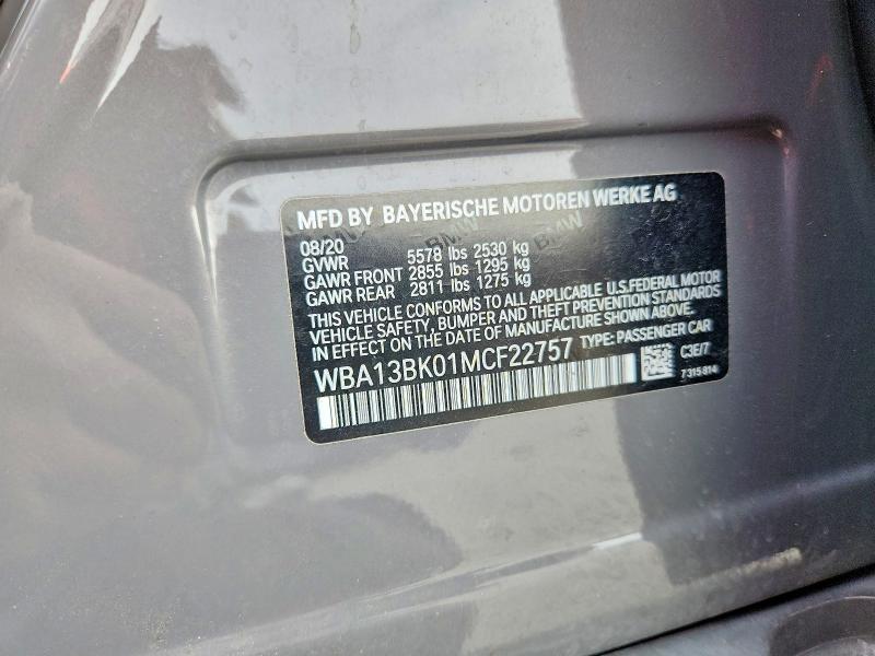 Aukcja sprzedaży 2021 Bmw M550xi, vin: WBA13BK01MCF22757, numer aukcji: 46586396