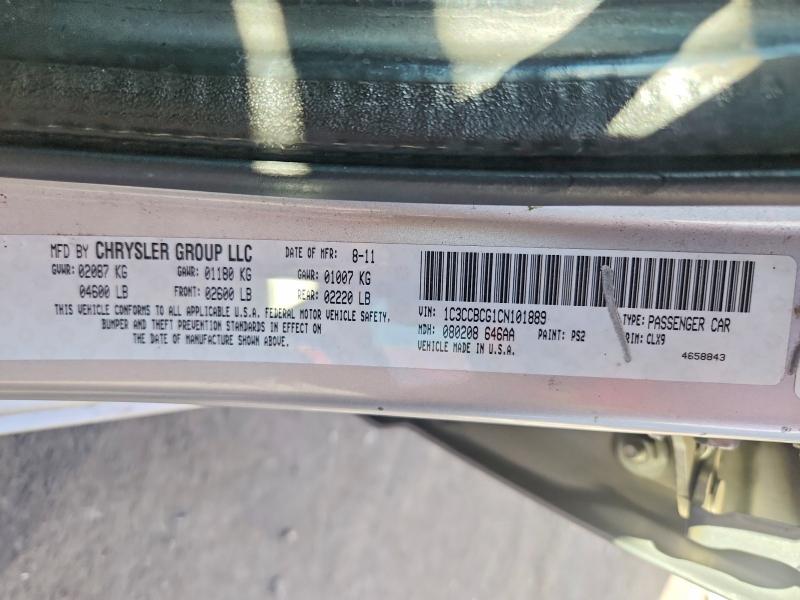 45486316 :رقم المزاد ، 1C3CCBCG1CN101889 vin ، 2012 Chrysler 200 مزاد بيع
