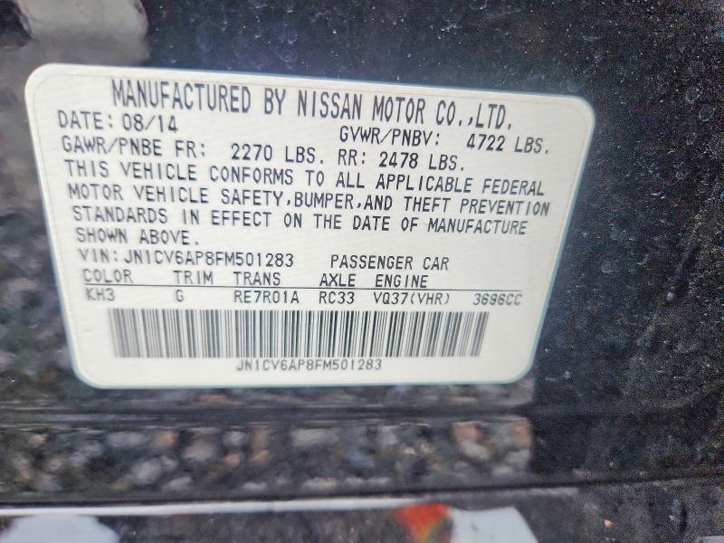 Продаж на аукціоні авто 2015 Infiniti Q40, vin: JN1CV6AP8FM501283, номер лоту: 45575416