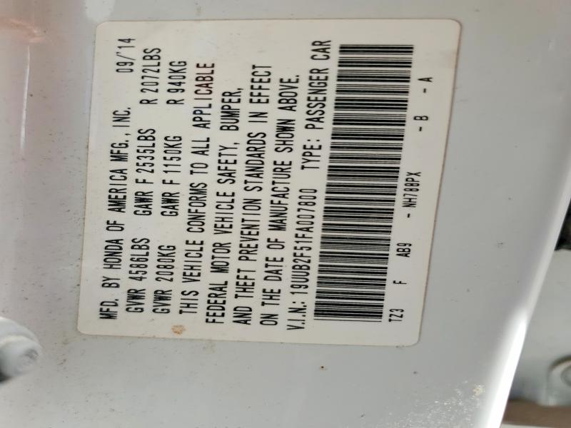 Aukcja sprzedaży 2015 Acura Tlx, vin: 19UUB2F51FA007800, numer aukcji: 46865406