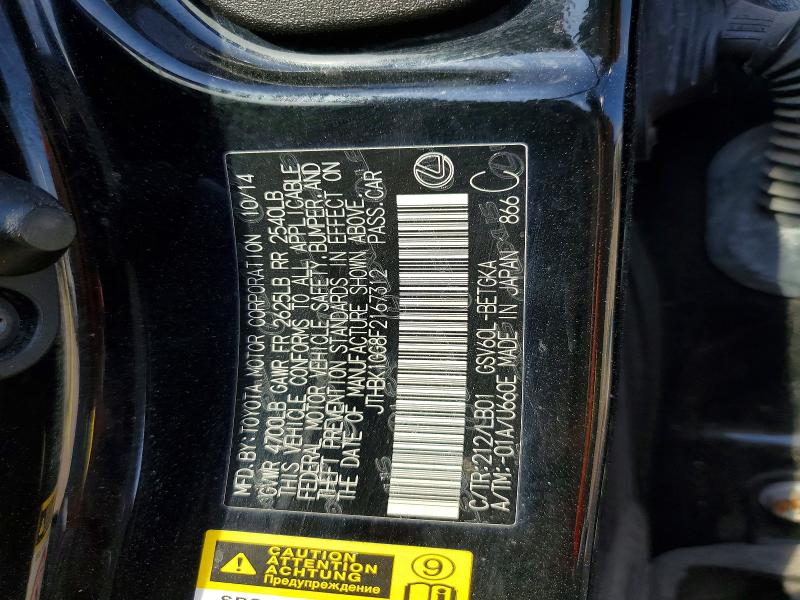 47600596 :رقم المزاد ، JTHBK1GG8F2167312 vin ، 2015 Lexus Es 350 مزاد بيع