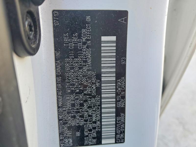 Продаж на аукціоні авто 2013 Lexus Rx 350, vin: 2T2BK1BA9DC218282, номер лоту: 79102905