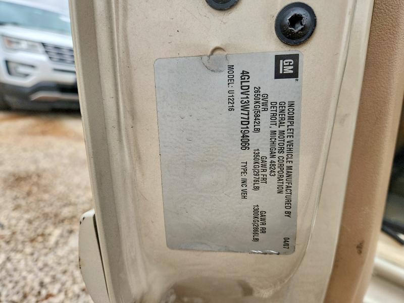 45781816 :رقم المزاد ، 4GLDV13W77D194066 vin ، 2007 Buick Terraza مزاد بيع