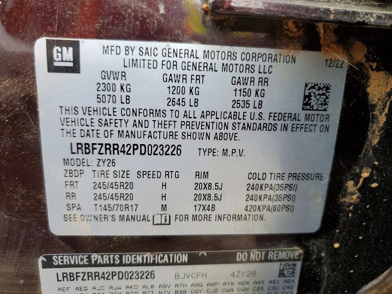 Продажа на аукционе авто 2023 Buick Envision, vin: LRBFZRR42PD023226, номер лота: 79347025