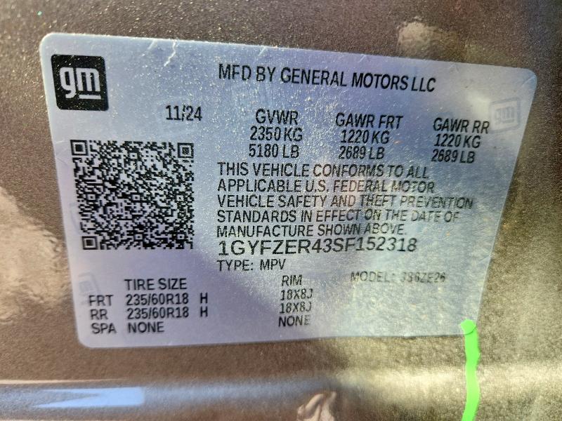 Aukcja sprzedaży 2025 Cadillac Xt4, vin: 1GYFZER43SF152318, numer aukcji: 46553286