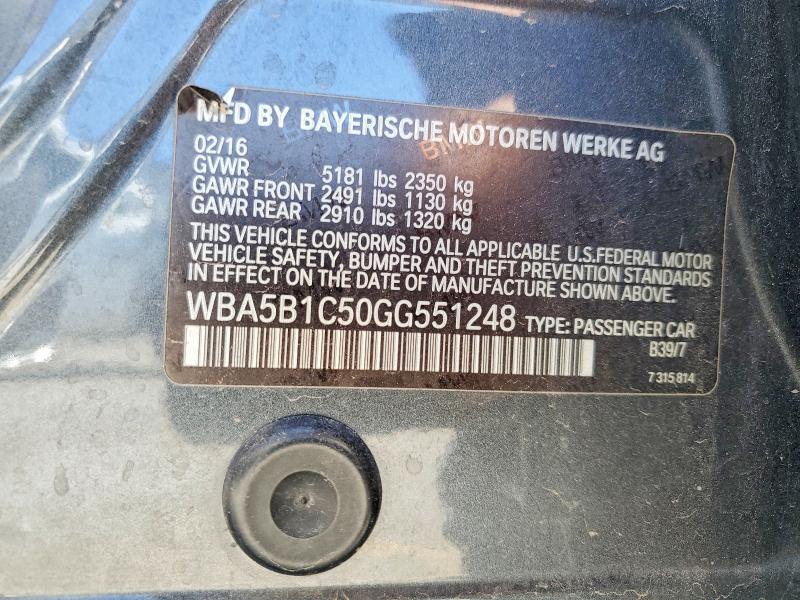 Продажа на аукционе авто 2016 Bmw 535, vin: WBA5B1C50GG551248, номер лота: 46498636