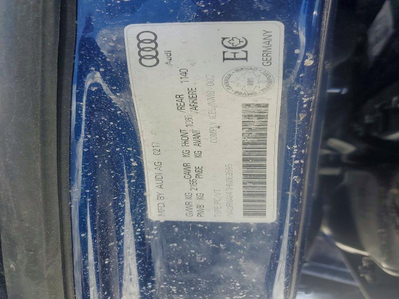 Aukcja sprzedaży 2017 Audi A4, vin: WAURNAF41HN063595, numer aukcji: 78122865