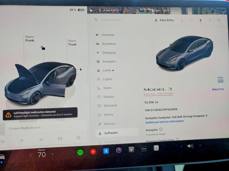 Продаж на аукціоні авто 2023 Tesla Model 3, vin: 5YJ3E1EC1PF633559, номер лоту: 46555636