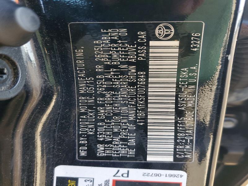 Aukcja sprzedaży 2015 Toyota Camry, vin: 4T1BF1FK5FU076848, numer aukcji: 79472395