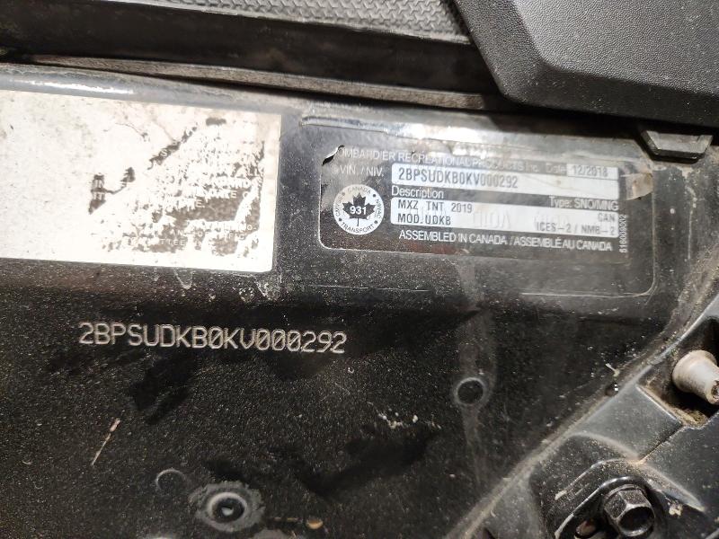 Продаж на аукціоні авто 2019 Ski-doo Snowmobile, vin: 2BPSUDKB0KV000292, номер лоту: 79899145