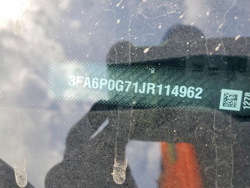 47589266 :رقم المزاد ، 3FA6P0G71JR114962 vin ، 2018 Ford Fusion مزاد بيع