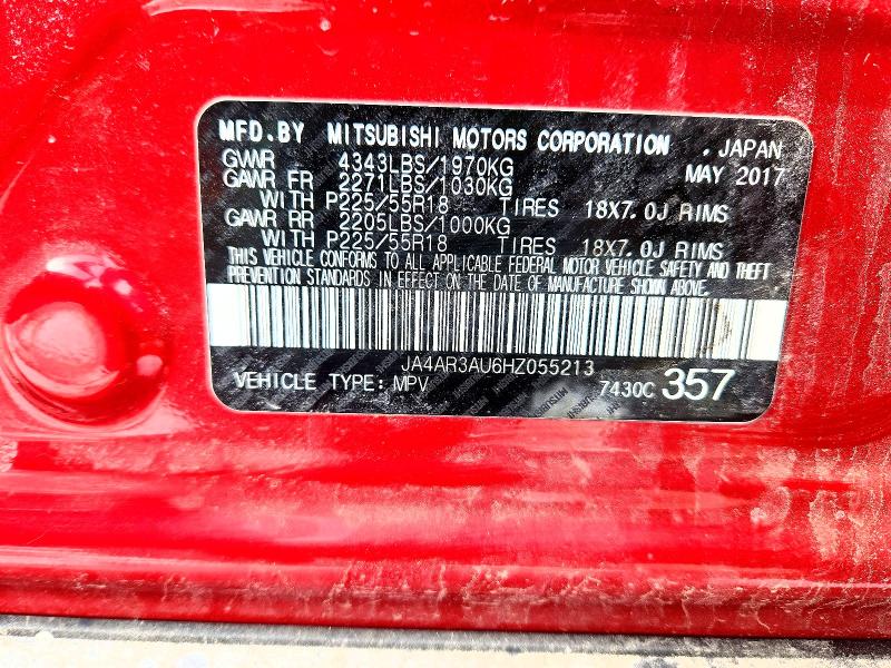 Продаж на аукціоні авто 2017 Mitsubishi Outlander Sport, vin: JA4AR3AU6HZ055213, номер лоту: 45998456