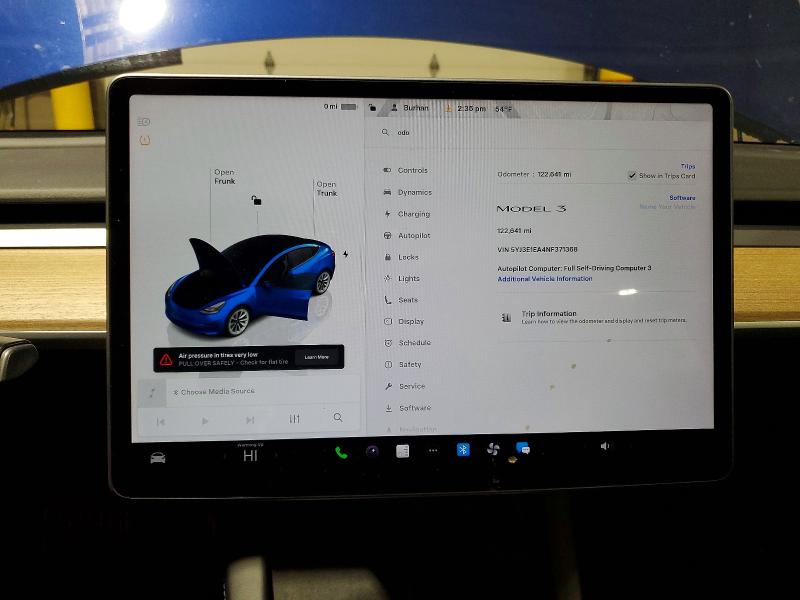 46678456 :رقم المزاد ، 5YJ3E1EA4NF371368 vin ، 2022 Tesla Model 3 مزاد بيع