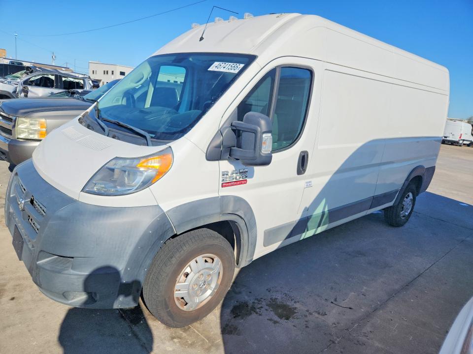 46741586 :رقم المزاد ، 3C6TRVDG6HE543421 vin ، 2017 Ram Promaster 2500 مزاد بيع