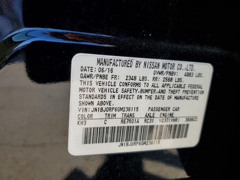 Aukcja sprzedaży 2016 Infiniti Qx50, vin: JN1BJ0RP6GM236115, numer aukcji: 46122616