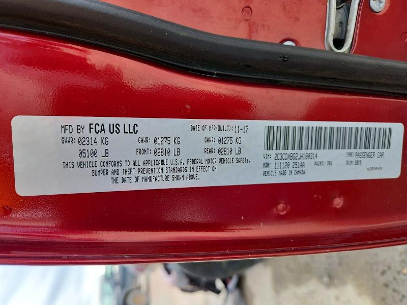 Aukcja sprzedaży 2018 Dodge Charger, vin: 2C3CDXBG2JH180314, numer aukcji: 45465006