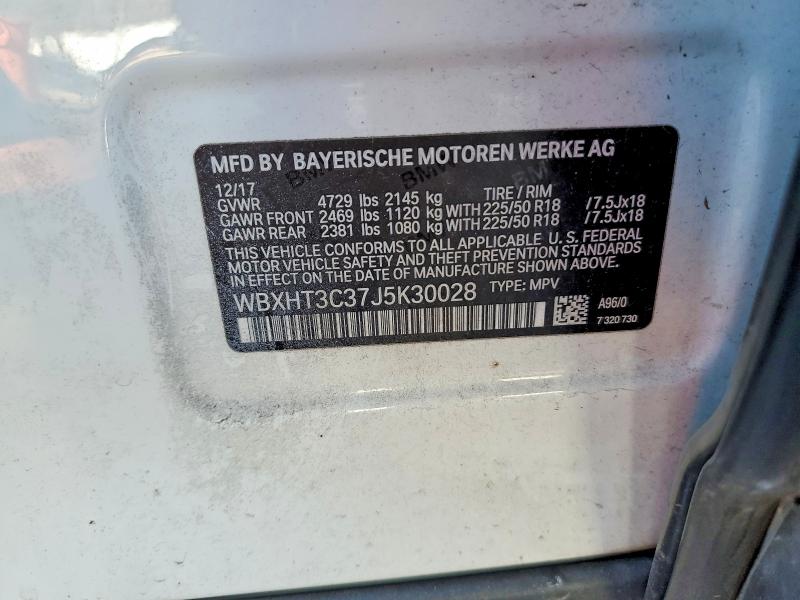 Продаж на аукціоні авто 2018 Bmw X1, vin: WBXHT3C37J5K30028, номер лоту: 76584445