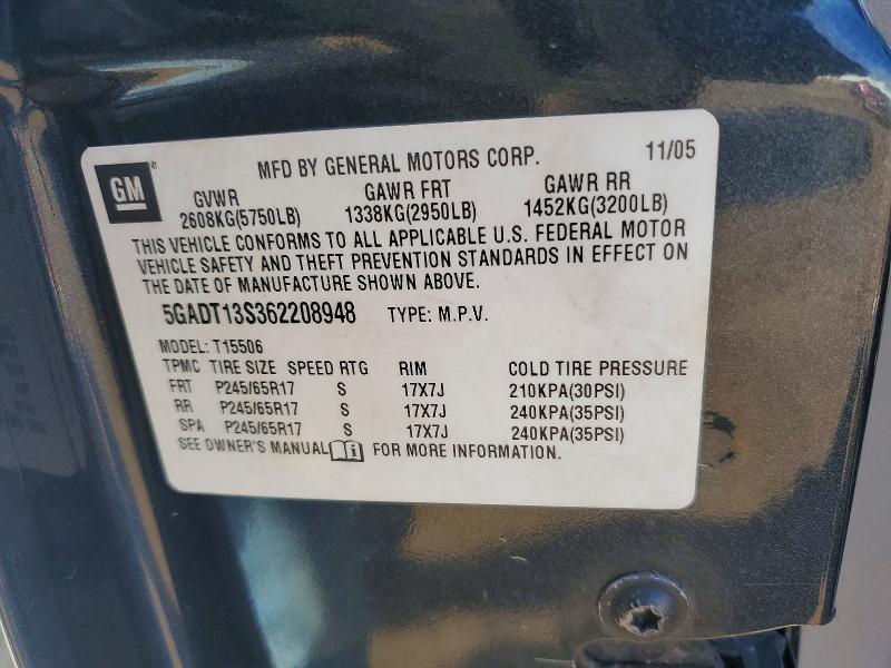 Продаж на аукціоні авто 2006 Buick Rainier Cx, vin: 5GADT13S362208948, номер лоту: 79489765