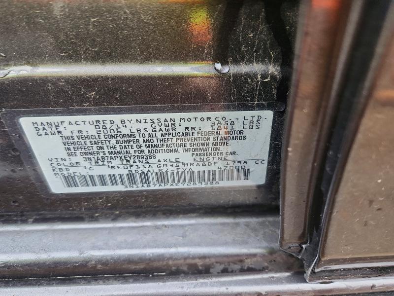 Aukcja sprzedaży 2014 Nissan Sentra, vin: 3N1AB7APXEY289388, numer aukcji: 45514736