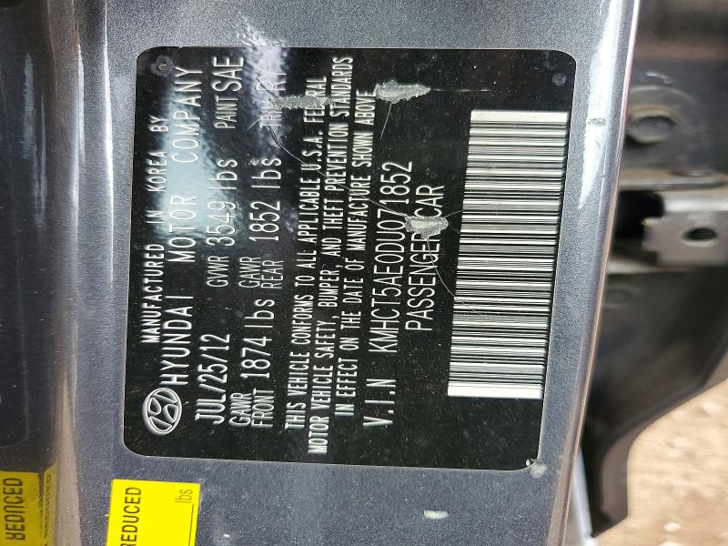 Aukcja sprzedaży 2013 Hyundai Accent, vin: KMHCT5AE0DU071852, numer aukcji: 47228616