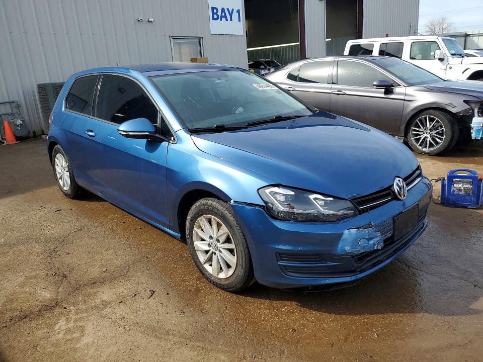 2016 Volkswagen Golf მანქანა იყიდება აუქციონზე, vin: 3VW817AU3GM005109, აუქციონის ნომერი: 46914496