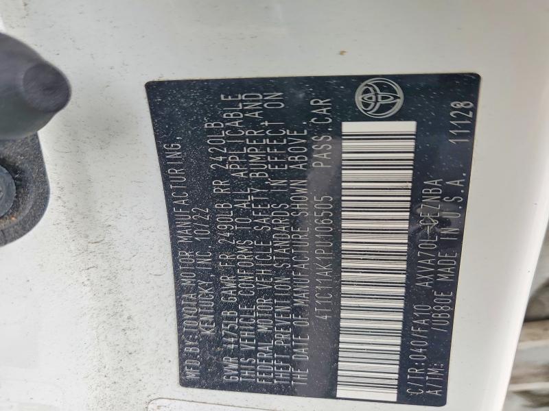 Продажа на аукционе авто 2023 Toyota Camry, vin: 4T1C11AK1PU106505, номер лота: 47433496